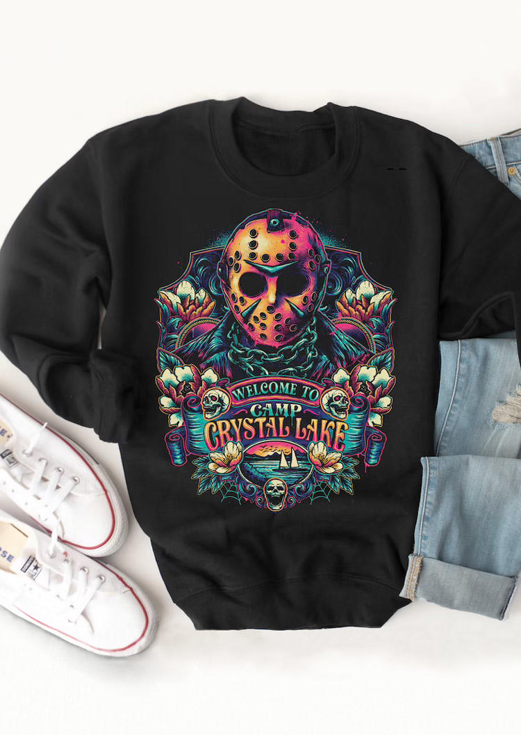 

Sweatshirts Halloween Horror Movie Character Pullover Sweatshirt in Black. Size: ,XL