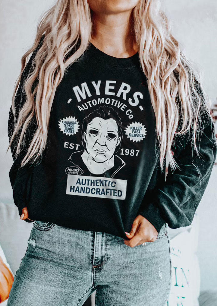 

Sweatshirts Halloween Horror Movie Character Pullover Sweatshirt in Black. Size: ,M,L,XL