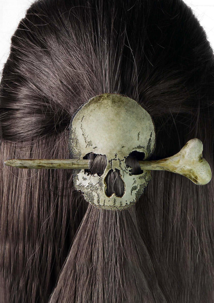 

Halloween Moth Skull Hairpin, Pattern2, 515319
