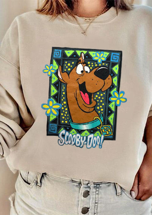 

Sweatshirts Scooby Doo Dog Floral Sweatshirt in Beige. Size: ,M,L,XL