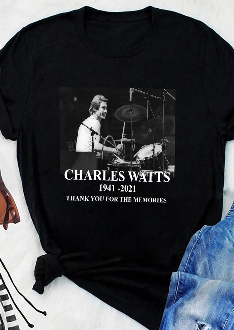 

T-shirts Tees Charles Watts Short Sleeve T-Shirt Tee in Black. Size: ,M,L,XL