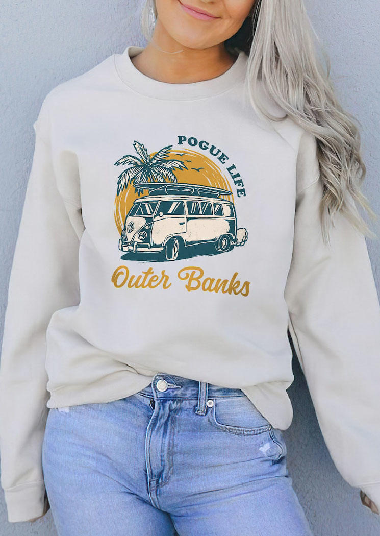 

Sweatshirts Vintage Outer Banks Pogue Life Sweatshirt in White. Size