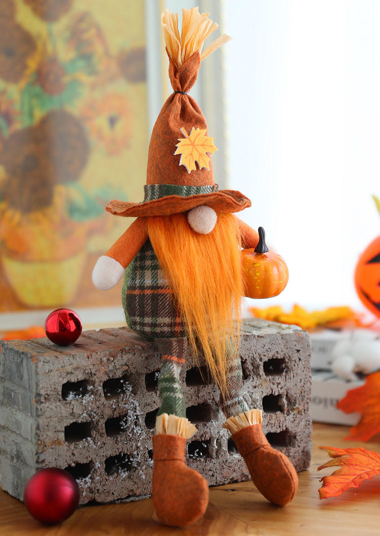 

Thanksgiving Witch Gnomies Faceless Doll in Pattern2. Size