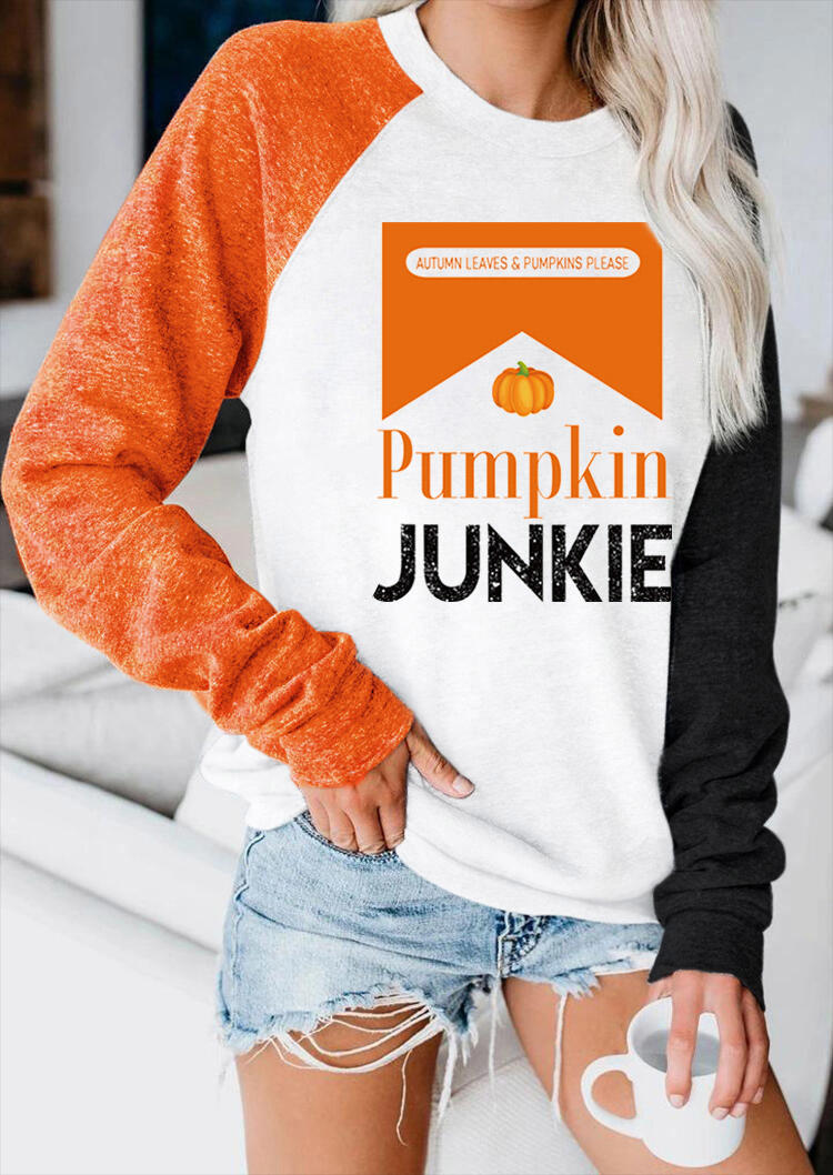 

Sweatshirts Pumpkin Junkie Long Sleeve Sweatshirt in Multicolor. Size: ,M,L,XL