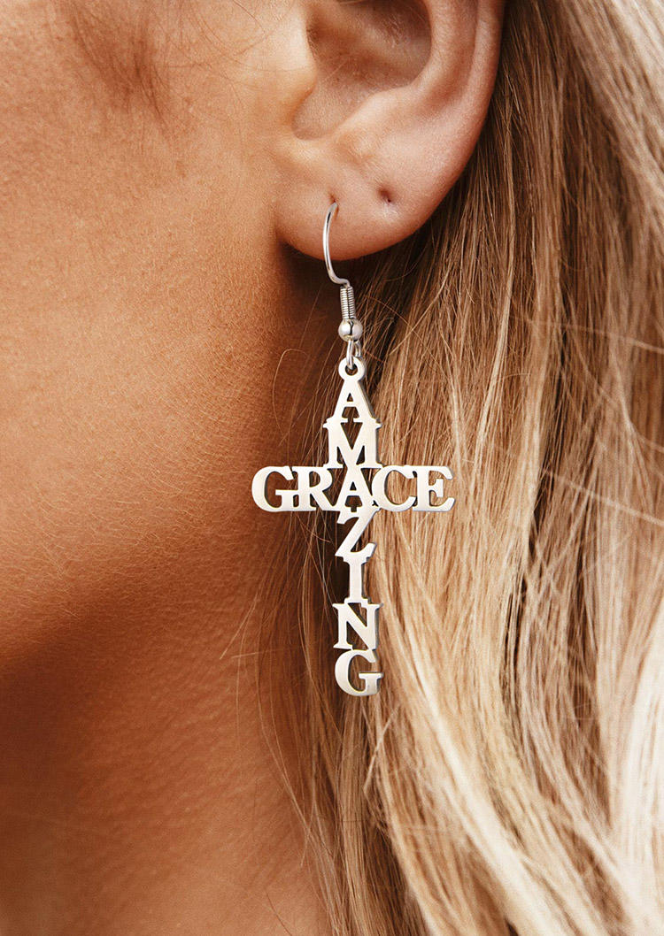 Amazing Grace Faith Hook Earrings