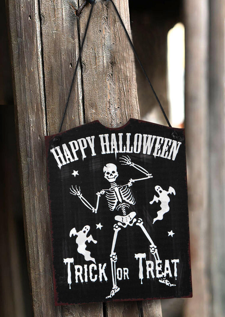 

Halloween Witch Skeleton Hanging Decoration in Pattern2. Size