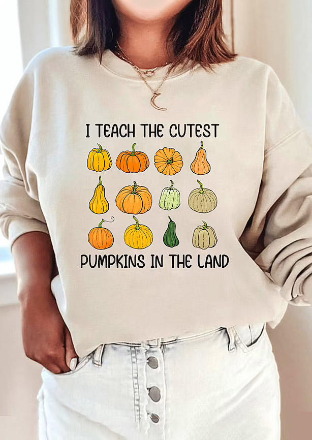 

Sweatshirts Thanksgiving Pumpkin In The Land Sweatshirt in Beige. Size: ,M,L,XL