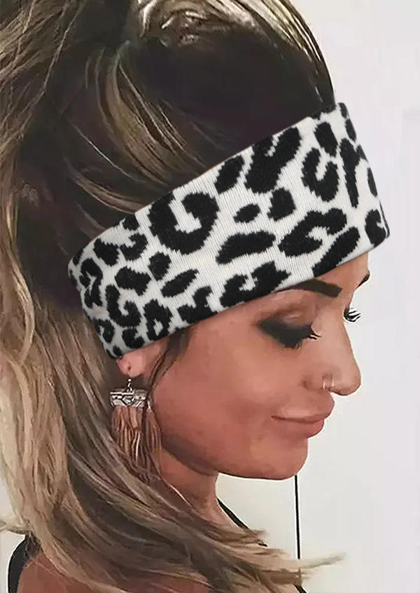 

Cow Striped Leopard Elastic Wide Headband in Pattern1,Pattern3. Size