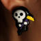 

Earrings Pumpkin Face Skull Ghost Earrings in Pattern2. Size