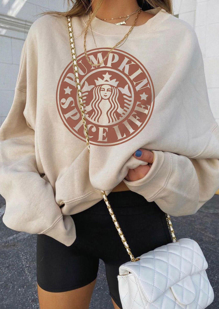 

Sweatshirts Pumpkin Spice Life Mermaid Sweatshirt in Light Khaki. Size: ,M,L,XL