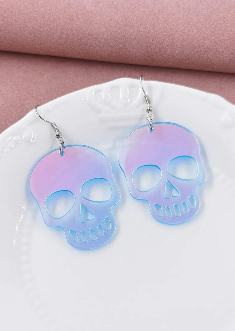 

Earrings Halloween Skull Pendant Earrings in Multicolor. Size