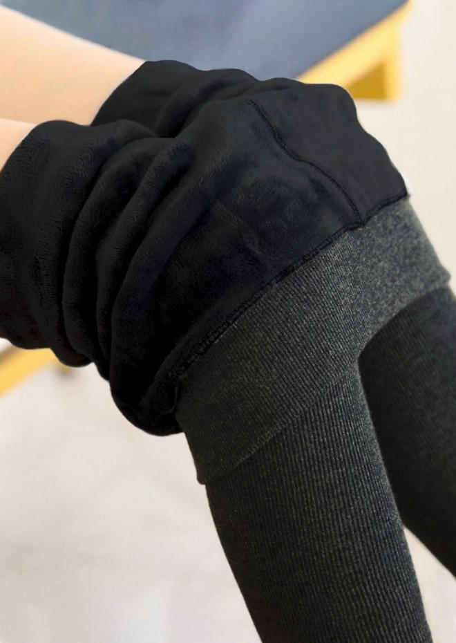 

Leggings Plush Thickened Warm Leggings in Dark Grey. Size