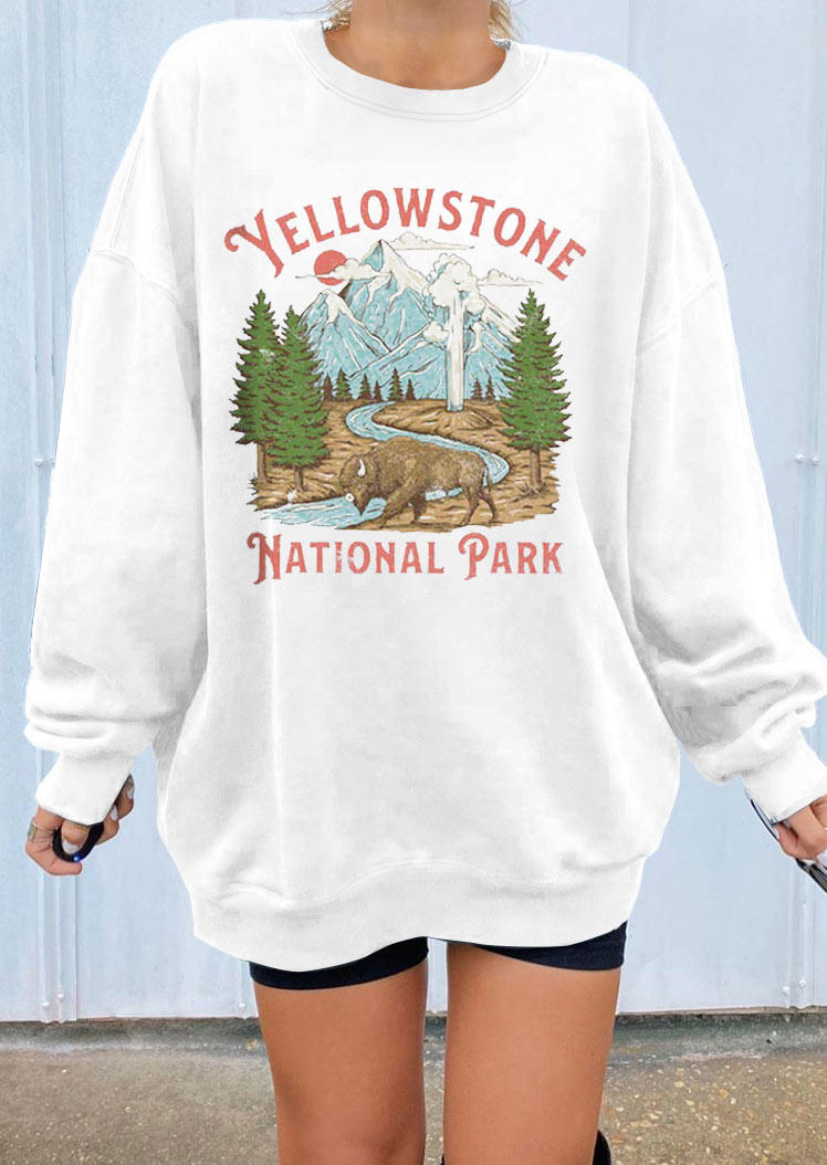 

Sweatshirts Natural Park Pullover Sweatshirt in White. Size: ,M,L,XL