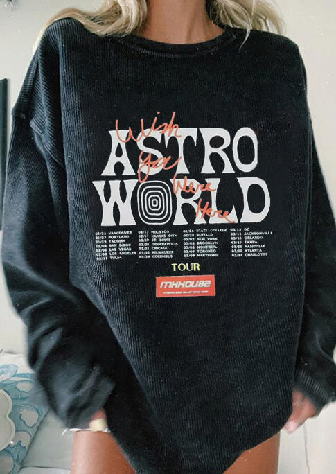 

Sweatshirts Astroworld Wish You Were Here Sweatshirt in Black. Size: ,M,L,XL
