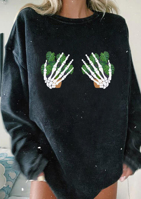 

Halloween Skeleton Hand Sweatshirt - Black, 518107
