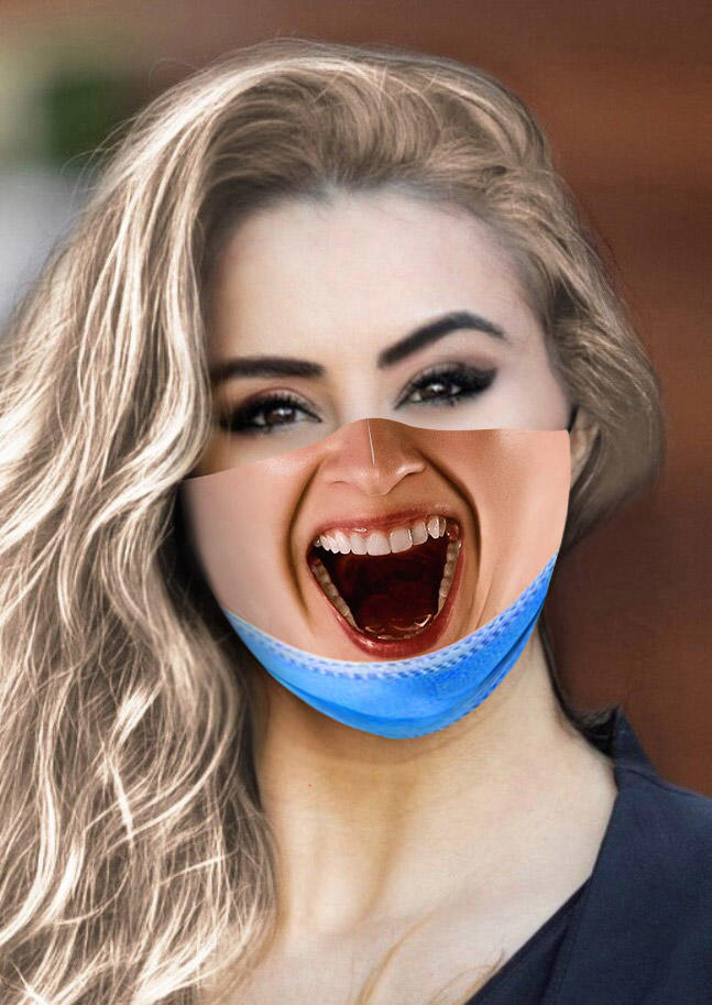 

Masks Washable Reusable 3D Funny Mouth Face Mask in Pattern1,Pattern2,Pattern3. Size