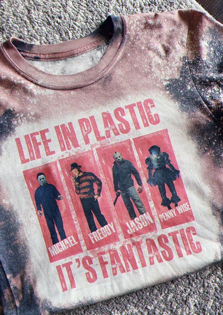 

T-shirts Tees Life In Plastic It' Fantastic T-Shirt Tee in Multicolor. Size: L,M,,XL