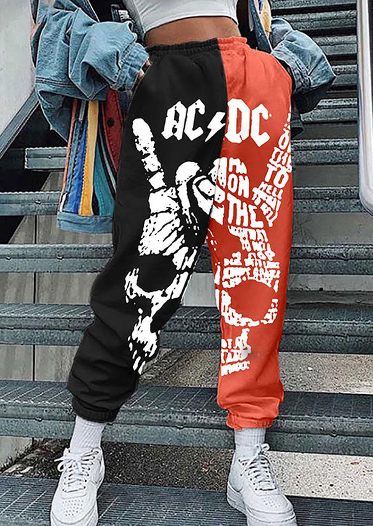 

Pants Color Block AC Lightning DC Sweatpants in Multicolor. Size: ,M,L,XL