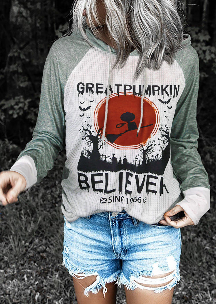 

Hoodies Great Pumpkin Believer Long Sleeve Hoodie in Gray. Size