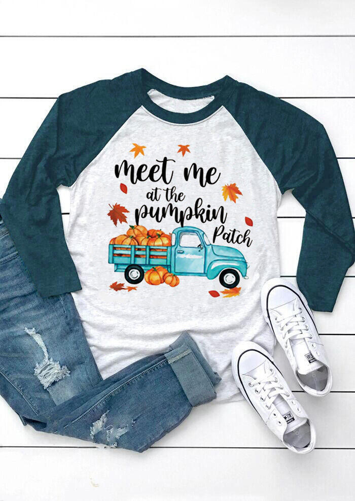 

T-shirts Tees Meet Me At The Pumpkin Patch - Light Grey in Gray. Size: ,XL