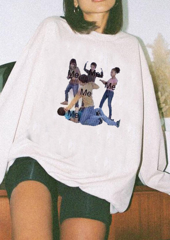 

Sweatshirts Inner Struggle Pullover Sweatshirt in White. Size: ,M,L,XL