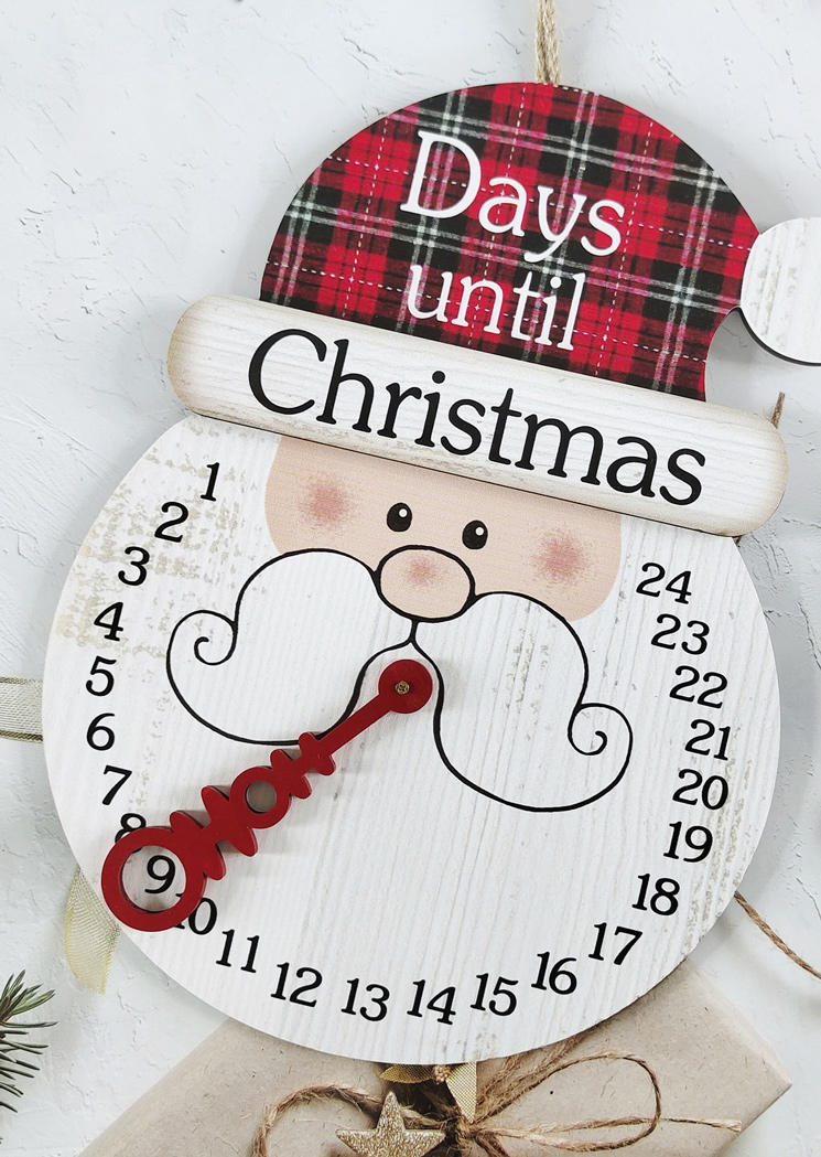 

Christmas Decoration Christmas Santa Claus Snowman Countdown Decor Ornament in Pattern1. Size