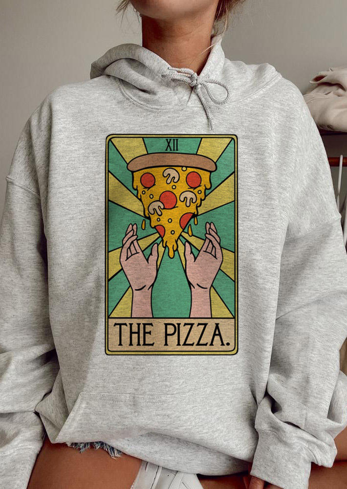 

Hoodies The Pizza Tarot Kangaroo Pocket Hoodie in Gray. Size