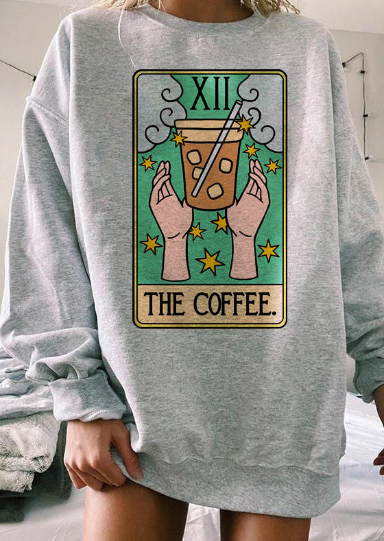 

Sweatshirts The Coffee Cup Tarot Long Sleeve Sweatshirt in Gray. Size