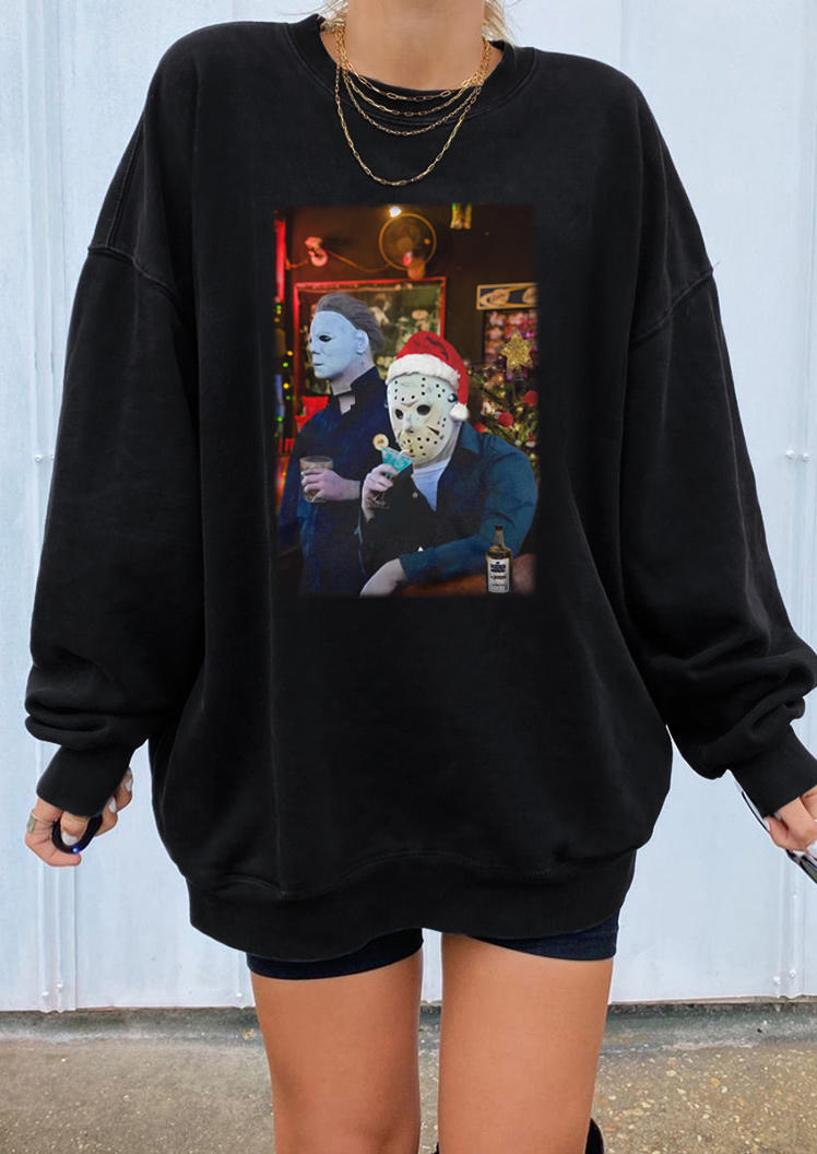 

Sweatshirts Christmas Horror Movie Character Sweatshirt in Black. Size