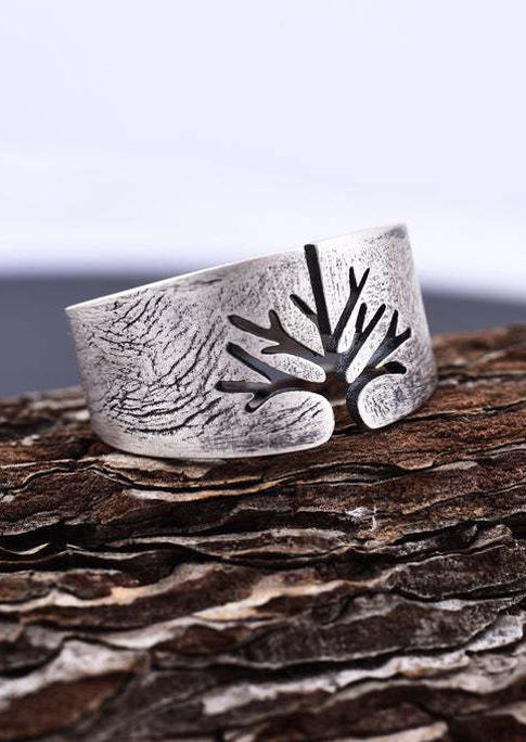 

Rings Tree Of Life Open Adjustable Ring in Silver. Size