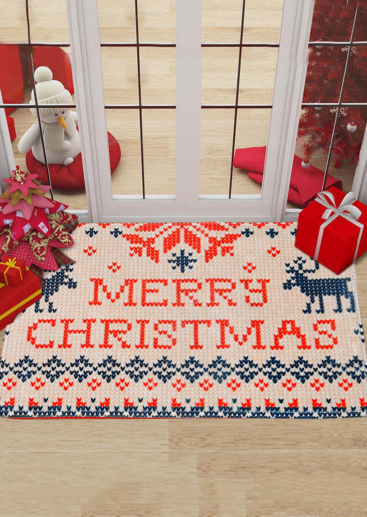 Merry Christmas Reindeer Carpet