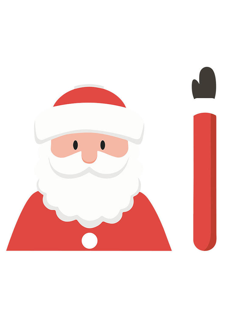 

Christmas Decoration Christmas Snowman Santa Claus Waving Wiper Decal Car Sticker in Red. Size