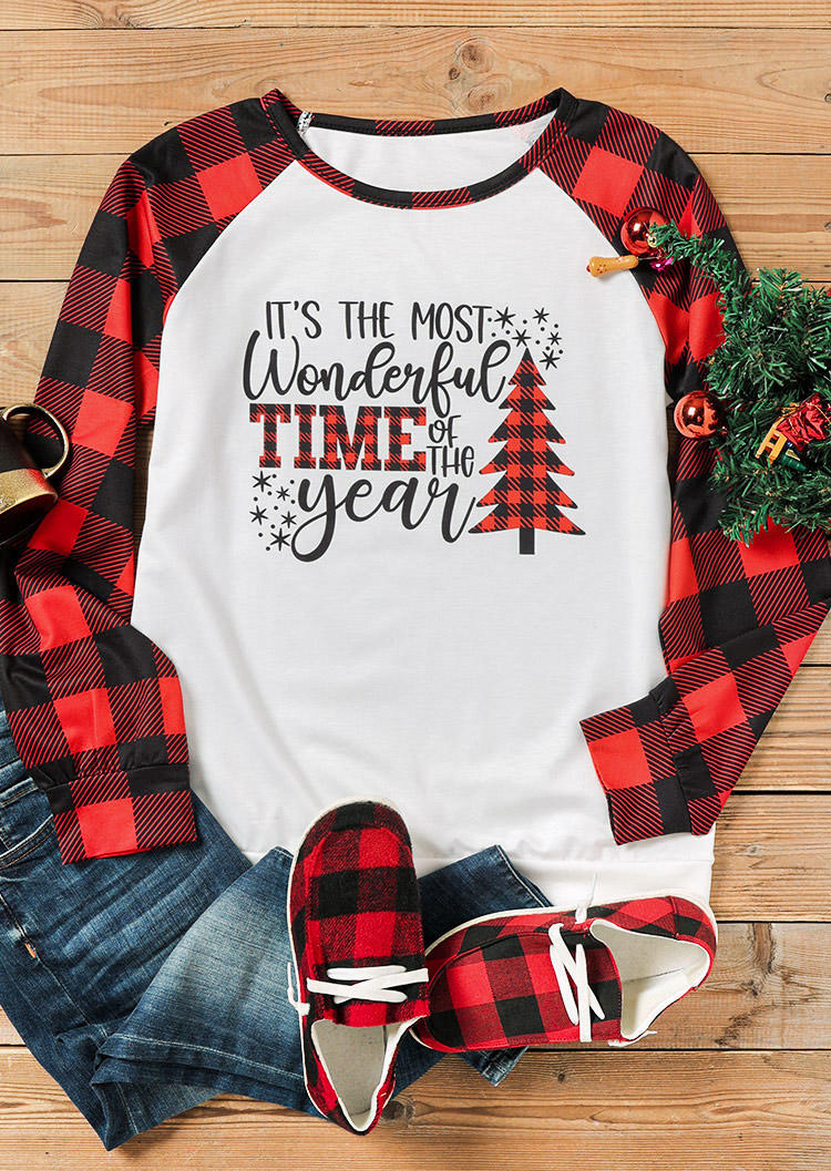 Sweatshirts It's The Most Wonderful Time Of The Year Sweatshirt in White. Size: L,M,S,XL