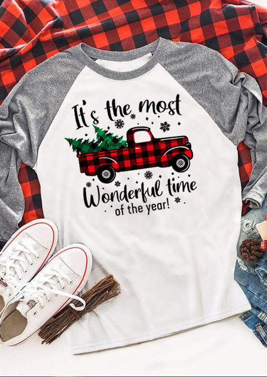 

T-shirts Tees It's The Most Wonderful Time Of The Year T-Shirt Tee - White in Gray. Size