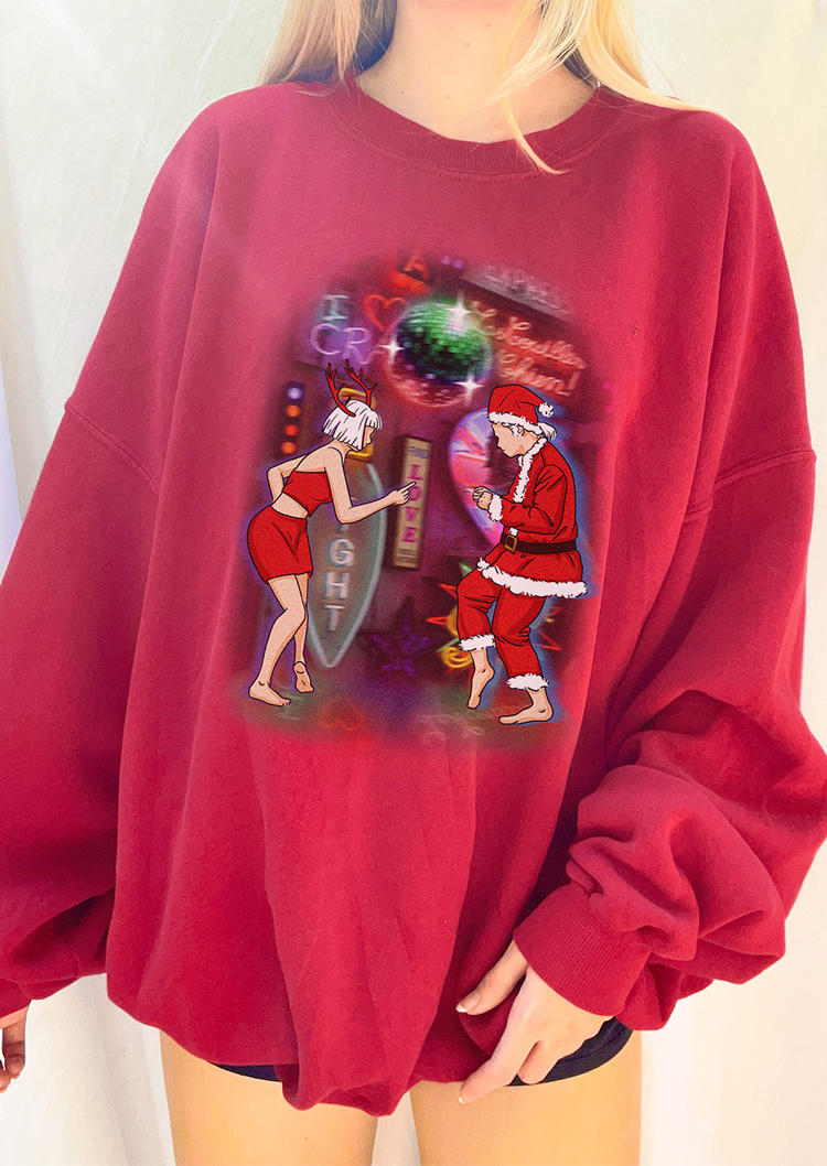 

Sweatshirts Christmas Love Dancing Sweatshirt in Red. Size: ,M,L,XL