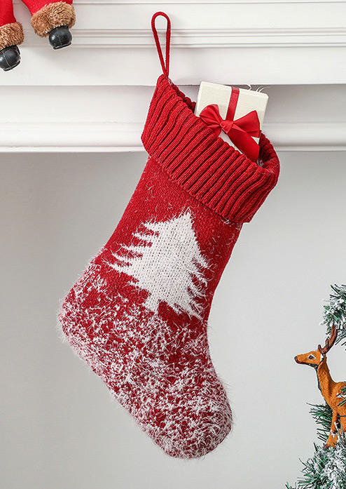 Christmas Knitted Sock Gift Bag Ornament