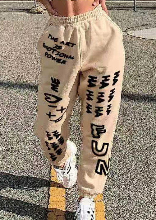 

Pants The Art Is Emotional Power Fun Sweatpants in Khaki. Size: ,M,L,XL