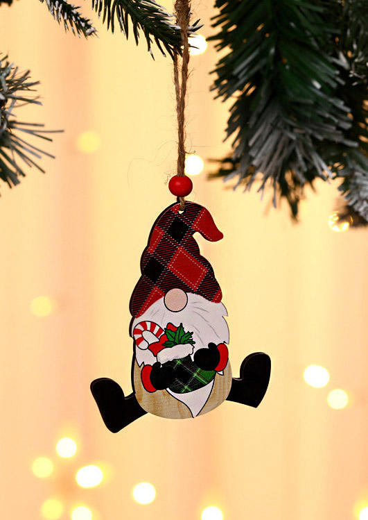 

Christmas Decoration Christmas Santa Claus Gnomies Plaid Decoration Ornament in Pattern1,Pattern2,Pattern3. Size