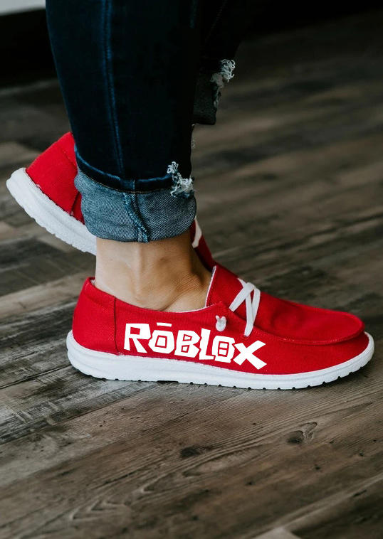 

Sneakers Roblox Slip On Round Toe Flat Sneakers in Red. Size: ,38,39,40,41