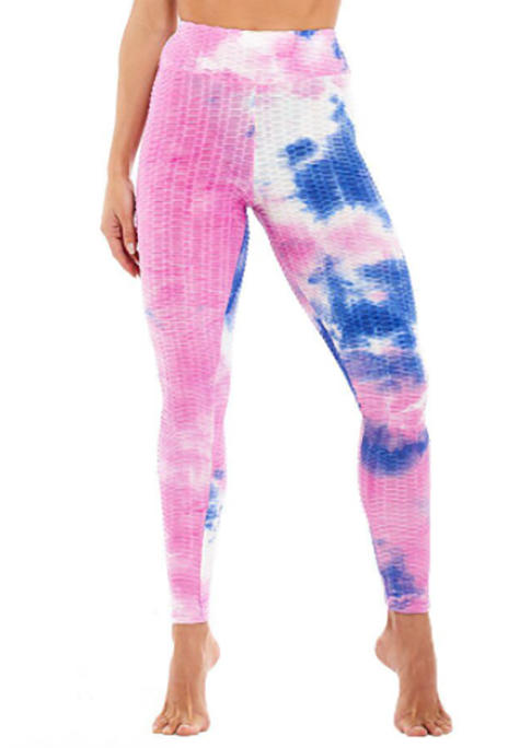 

Leggings Tie Dye Yoga Fitness Activewear Leggings in Multicolor. Size