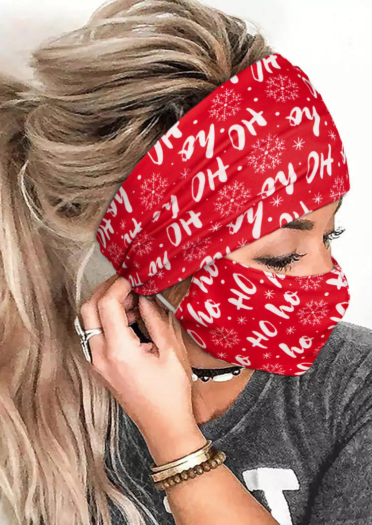 

2Pcs Reindeer Wide Headband And Mask Set in Pattern1,Pattern2. Size