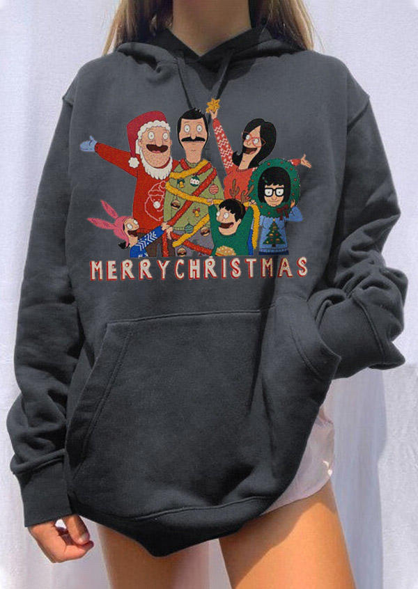 

Hoodies Bob' Burgers Merry Christmas Hoodie in Dark Grey. Size: ,M,L,XL