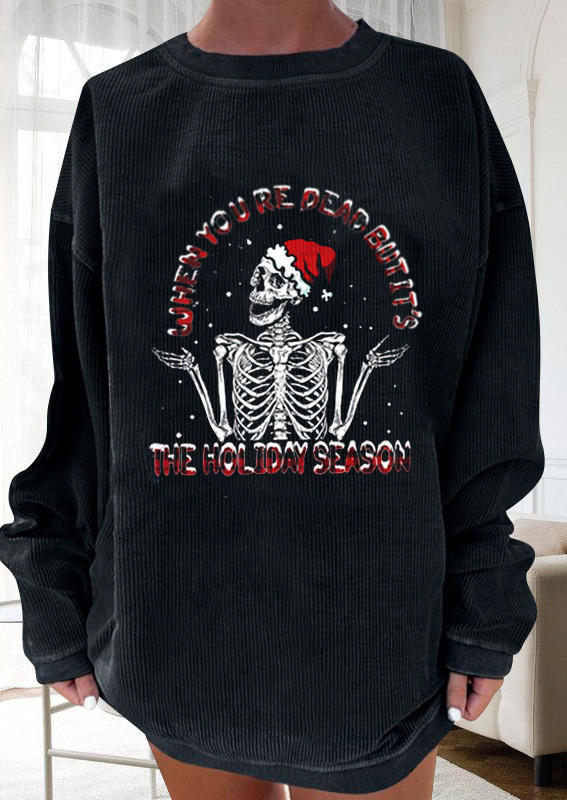 

Sweatshirts When You're Dead Inside But It' The Holiday Season Sweatshirt in Black. Size: ,M,L,XL