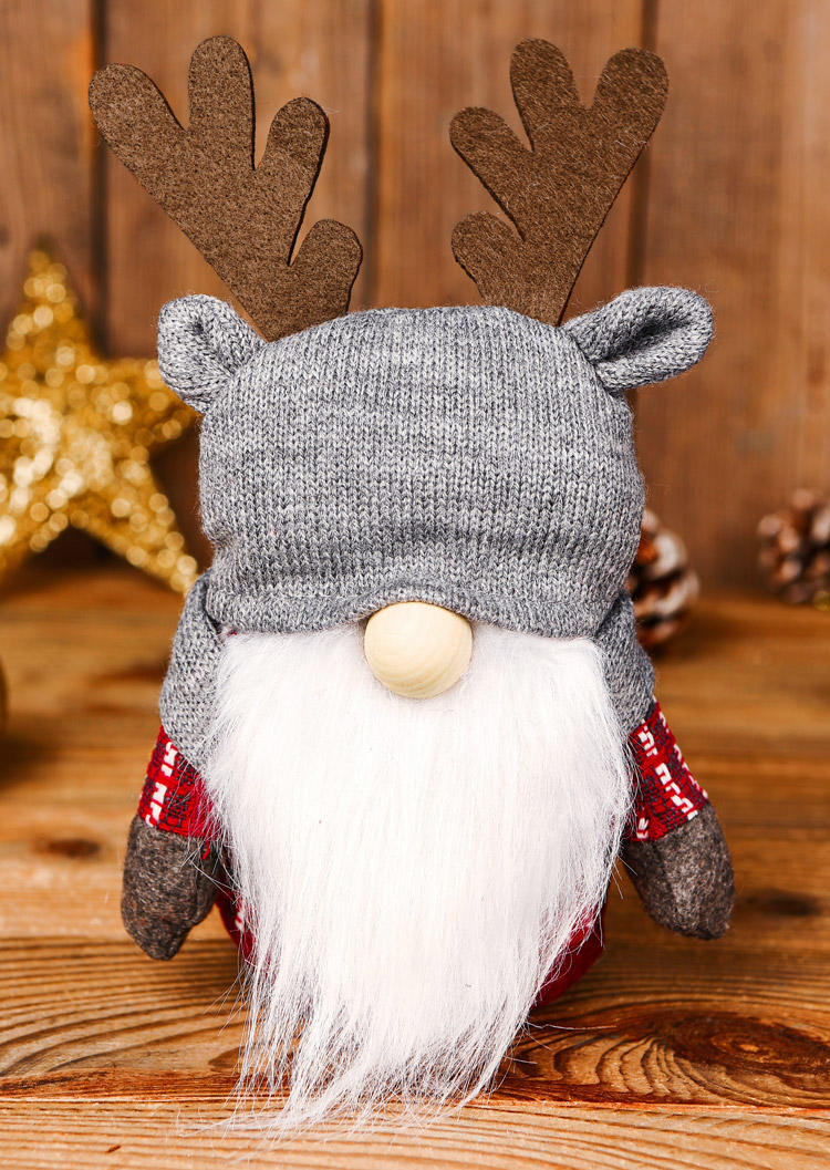 

Christmas Decoration Christmas Reindeer Gnomies Faceless Doll in Pattern2. Size
