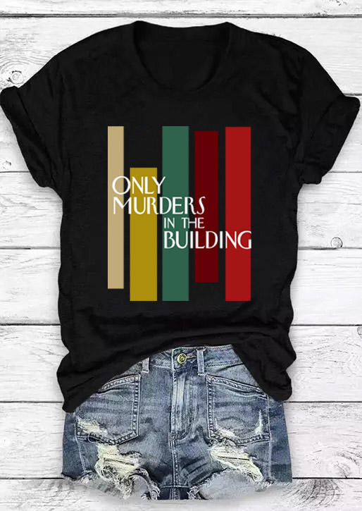 Only Murders In The Building T-Shirt Tee - Black