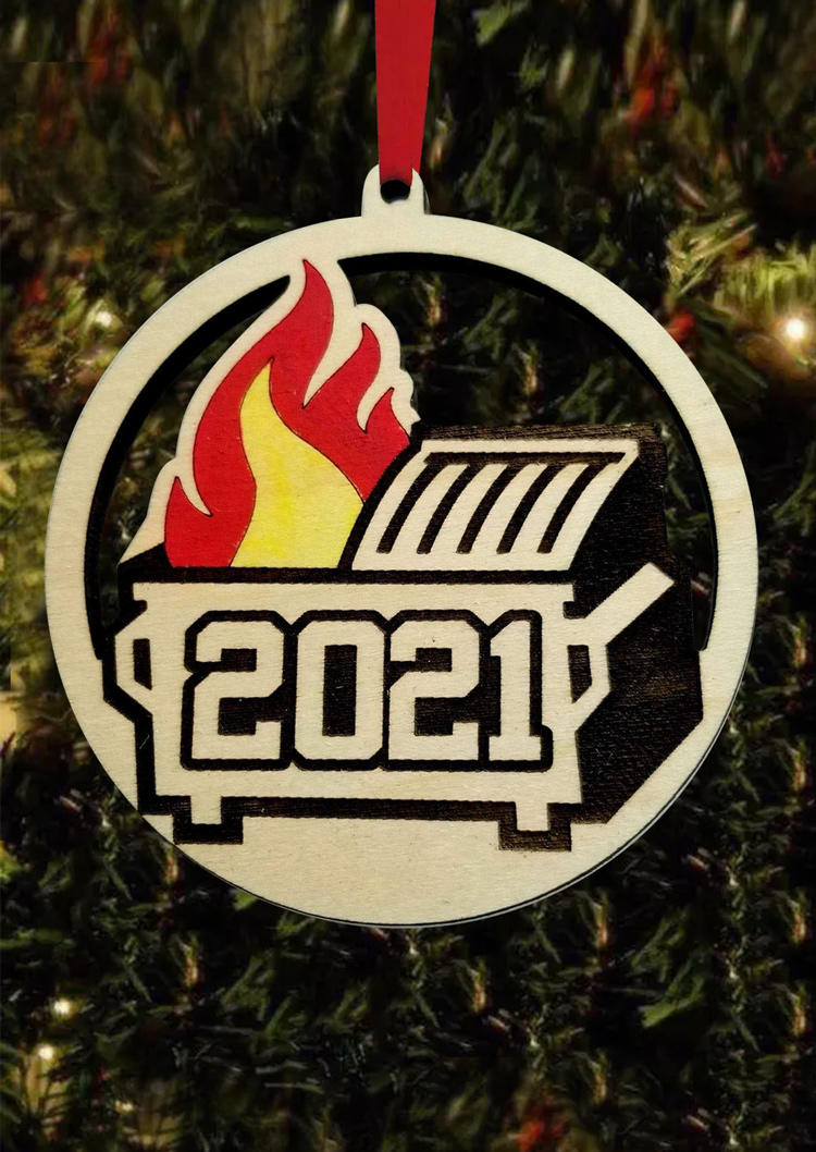 

Christmas Decoration 2021 Christmas Fire Pendant Ornament in Multicolor. Size