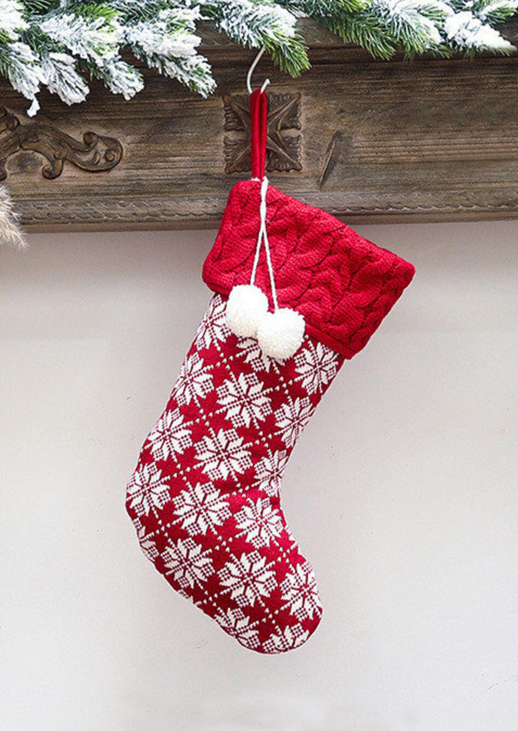 

Christmas Decoration Snowflake Hanging Christmas Stocking Ornament in Pattern1,Pattern2. Size