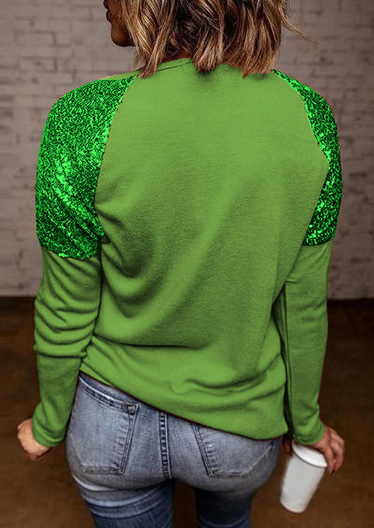 Blouses What Up Long Sleeve Blouse in Green. Size: 2XL,,L,M,S,XL