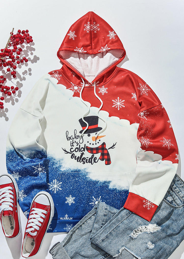 

Hoodies Christmas Baby It' Cold Outside Hoodie in Multicolor. Size: ,M,L,XL