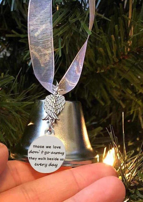 

Christmas Decoration Angel Wing Heaven Bell Christmas Tree Hanging Ornament in Pattern1. Size